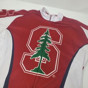 Stanford Cycling Jersey Mens L Red NCAA Biking Adrenaline Promotions